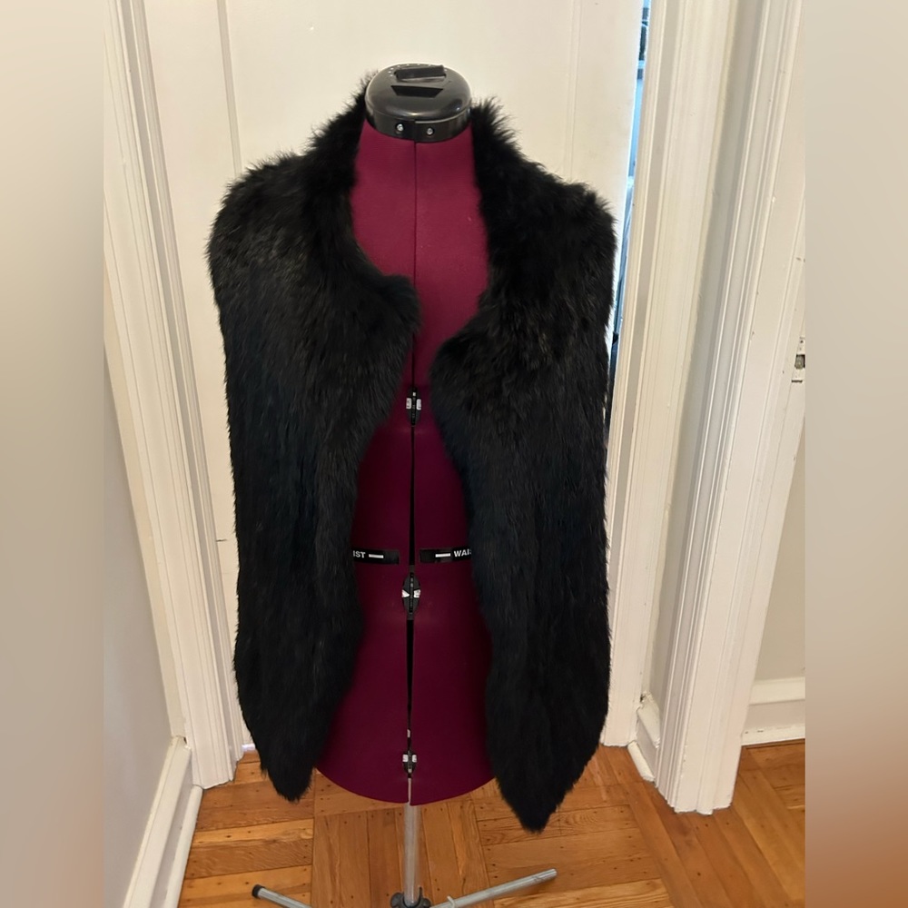Joie real rabbit fur vest sized XS